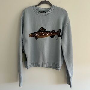 NWT Dairy Boy The Fisherman's Daughter Sweater Women's Bluepoint Size Large